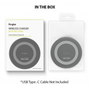 Ringke MFi-Certified Wireless Charger - сертифицирана поставка (пад) за безжично захранване с Fast Charge за QI съвместими устройства (сив) 9