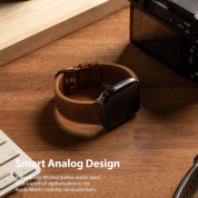 Ringke Leather One Classic Band - кожена (естествена кожа) каишка за Apple Watch 42мм, 44мм, 45мм (кафяв) 1