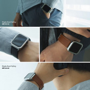Ringke Leather One Classic Band - кожена (естествена кожа) каишка за Apple Watch 42мм, 44мм, 45мм (кафяв) 3