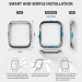 Ringke Bezel Styling - стоманена рамка с висока степен на защита за Apple Watch 40мм (сребрист) 5