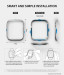Ringke Bezel Styling - стоманена рамка с висока степен на защита за Apple Watch 40мм (сребрист-мат) 5