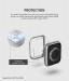 Ringke Bezel Styling - стоманена рамка с висока степен на защита за Apple Watch 40мм (сребрист-мат) 3