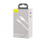 Baseus Simple Wisdom USB-C Cable (TZCATZJ-02) (2 pcs.) (150 cm) (white) 7