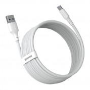Baseus Simple Wisdom USB-C Cable (TZCATZJ-02) - два броя USB-C кабели за устройства с USB-C порт (150 см) (бял) 5