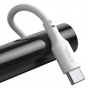 Baseus Simple Wisdom USB-C Cable (TZCATZJ-02) - два броя USB-C кабели за устройства с USB-C порт (150 см) (бял) 2