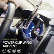 Ringke Power Clip Wing Car Mount - универсална магнитна поставка за вентилационната решетка на автомобил (черен) 1