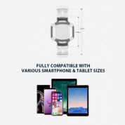 Ringke Iron Tablet Stand Big - универсална поставка за бюро и плоскости за мобилни устройства и таблети с ширина до 225мм (бял) 1