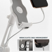 Ringke Iron Tablet Stand - универсална поставка за бюро и плоскости за мобилни устройства и таблети с ширина до 190мм (бял) 3