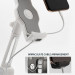 Ringke Iron Tablet Stand - универсална поставка за бюро и плоскости за мобилни устройства и таблети с ширина до 190мм (бял) 4