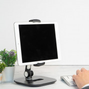 Ringke Iron Tablet Stand - универсална поставка за бюро и плоскости за мобилни устройства и таблети с ширина до 190мм (черен) 5