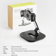 Ringke Iron Tablet Stand - универсална поставка за бюро и плоскости за мобилни устройства и таблети с ширина до 190мм (черен) 10