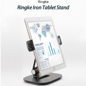 Ringke Iron Tablet Stand - универсална поставка за бюро и плоскости за мобилни устройства и таблети с ширина до 190мм (черен) 1