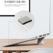 Ringke Universal Laptop Stand - сгъваема, залепяща се към вашия компютър поставка за MacBook и лаптопи (сив) 4