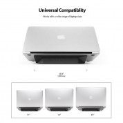 Ringke Universal Laptop Stand - сгъавема, залепяща се към вашия компютър поставка за MacBook и лаптопи (сив) 5