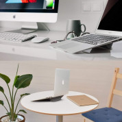 Ringke Universal Laptop Stand - сгъваема, залепяща се към вашия компютър поставка за MacBook и лаптопи (черен) 8