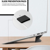 Ringke Universal Laptop Stand - сгъваема, залепяща се към вашия компютър поставка за MacBook и лаптопи (черен) 3