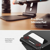 Ringke Super Folding Stand - универсална сгъваема поставка за бюро и плоскости за мобилни устройства и таблети (черен) 3