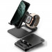 Ringke Super Folding Stand for Apple Watch - универсална сгъваема поставка за бюро за Apple Watch и мобилни устройства и таблети (черен) 2