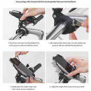 Ringke Spider Grip Bike Mount - поставка за велосипеди за смартфони до 15.8 см (черен) 7