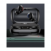 USAMS YJ001 Digital Display Wireless Earphones - безжични Bluetooth слушалки със зареждащ кейс (черен) 2