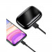 USAMS YJ001 Digital Display Wireless Earphones - безжични Bluetooth слушалки със зареждащ кейс (черен) 5