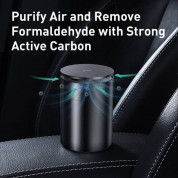 Baseus Minimalist Car Cup Holder Air Freshener (SUXUN-CE01) - ароматизатор за автомобил с функция за премахване на формалдехид (черен) 2