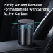 Baseus Minimalist Car Cup Holder Air Freshener (SUXUN-CE01) - ароматизатор за автомобил с функция за премахване на формалдехид (черен) 3