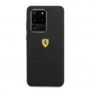 Ferrari SF Silicone Cover - дизайнерски силиконов (TPU) кейс за Samsung Galaxy S20 Ultra (черен) 3
