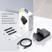 Baseus Mate USB-C Charging Dock Station Dex (CAHUB-BT0G) - док станция с USB портове, HDMI, USB-C, четец за карти за мобилни устройства с USB-C порт 6
