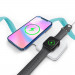 4smarts Wireless Charger UltiMAG 15W - двойна поставка (пад) за безжично зареждане за iPhone с Magsafe и Apple Watch (бял) 5