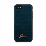 Guess Croco Cover for iPhone SE (2022), iPhone SE (2020), iPhone 8, iPhone 7 (blue) 3