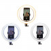 4smarts Selfie Tripod LED LoomiPod XL and Green Screen - универсален трипод с LED светлина за смартфони (35-173 см) и зелен екран (черен) 9