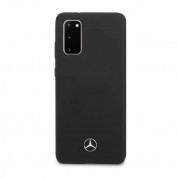 Mercedes-Benz Silicone Cover - силиконов (TPU) калъф за Samsung Galaxy S20 (черен) 5