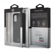 Mercedes-Benz Silicone Cover - силиконов (TPU) калъф за Samsung Galaxy S20 (черен) 6