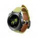 Samsung Classic Leather Strap 20mm (GP-R600BREEBAE) - оригинална кожена (естествена кожа) каишка за Samsung Galaxy Watch, Huawei Watch, Xiaomi, Garmin и други часовници с 20мм захват (зелен) 1