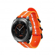 Samsung Premium Nato Band GP-R600BREECAF - оригинална кожена каишка за Samsung Galaxy Watch и всеки часовник с 20мм захват (оранжев)