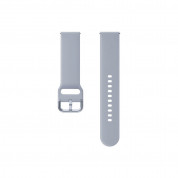 Samsung Sport Strap 20mm (ET-SFR82MSE) - оригинална силиконова спортна каишка за Samsung Galaxy Watch, Huawei Watch, Xiaomi, Garmin и други часовници с 20мм захват (сребрист) 2