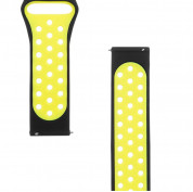Tactical 195 Double Silicone Band 20mm (black-yellow) 3