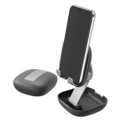4smarts Desk Stand Compact for Smartphones - сгъваема поставка за бюро и гладки повърхности за смартфони (черен) 3