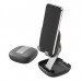 4smarts Desk Stand Compact for Smartphones - сгъваема поставка за бюро и гладки повърхности за смартфони (черен) 4