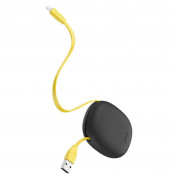 Baseus Lets Go Little Reunion One-Way Stretchable Data Cable (CATRN-GY) - универсален USB към USB-C кабел (100 см) (сив-жълт) 6