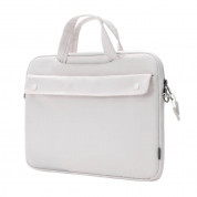 Baseus Basics Series 13 Shoulder Computer Bag (LBJN-G02) - стилна чанта с презрамка за Macbook Pro 13, Air 13 и лаптопи до 13 инча (бял) 3