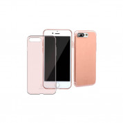 Baseus Simple Series Case - силиконов (TPU) калъф за iPhone SE (2022), iPhone SE (2020), iPhone 8, iPhone 7 (розово злато)