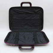 Bombata Mediobombata Allblack - кожена чанта с презрамка за MacBook Pro 13, Air 13 и лаптопи до 14 инча (черен) 1