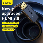 Baseus High Definition Series HDMI To HDMI Adapter Cable (CAKGQ-G01) - 4K HDMI към 4K HDMI кабел (12 м) (черен) 9