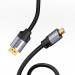 Baseus Enjoyment Series Mini Display Port Male to Display Male Cable (CAKSX-P0G) - двупосочен Mini DisplayPort към Display Port кабел (300 см) (тъмносив) 2