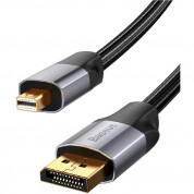 Baseus Enjoyment Series Mini Display Port Male to Display Male Cable (CAKSX-P0G) - двупосочен Mini DisplayPort към Display Port кабел (300 см) (тъмносив) 3