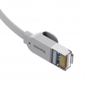 Baseus High Speed Six types of RJ45 Gigabit Flat Network Cable (PCWL-E0G) - плосък Gigabit Ethernet RJ45 Cat 6 кабел (8 м) (сив) 2