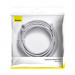 Baseus High Speed Six types of RJ45 Gigabit Round Network Cable (PCWL-J0G) - кръгъл Gigabit Ethernet RJ45 Cat 6 кабел (10 м) (сив) 6