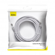 Baseus High Speed Six types of RJ45 Gigabit Round Network Cable (PCWL-K0G) - кръгъл Gigabit Ethernet RJ45 Cat 6 кабел (15 м) (сив) 5